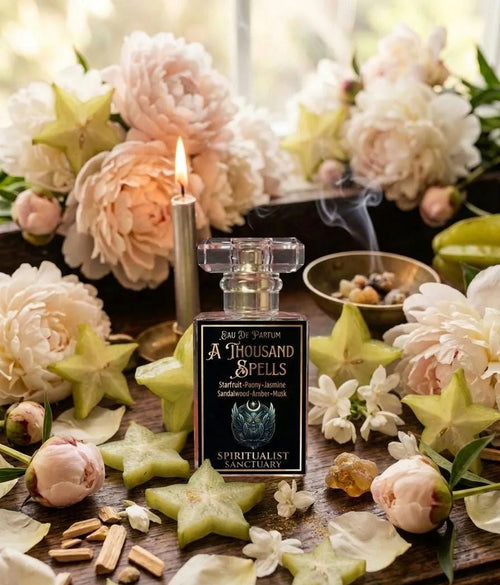 A Thousand Spells Perfume Oil Starfruit, Jasmine and Amber Fragrance Witchy Apothecary Ritual Intention Oil Roll On Perfume