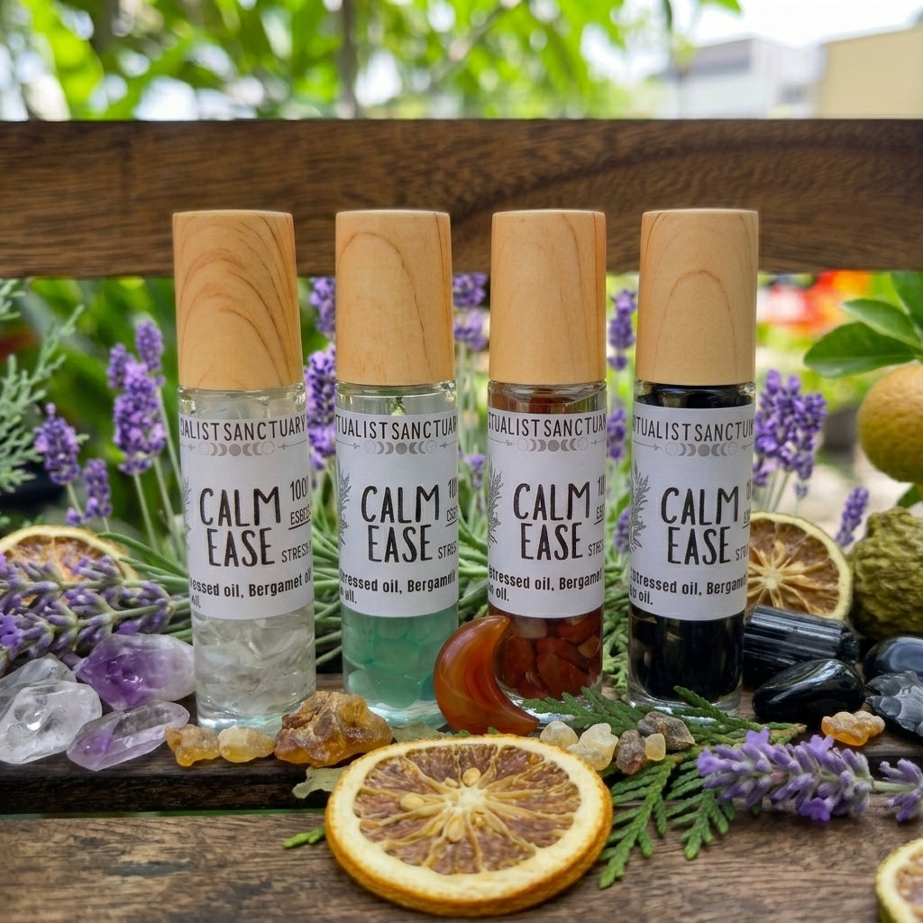 A gentle, grounding essential oil roller crafted for sensory overload, autism meltdowns, ADHD restlessness, and bedtime routines. Made with Bergamot, Lavender, and Cypress in a gentle grapeseed oil base.