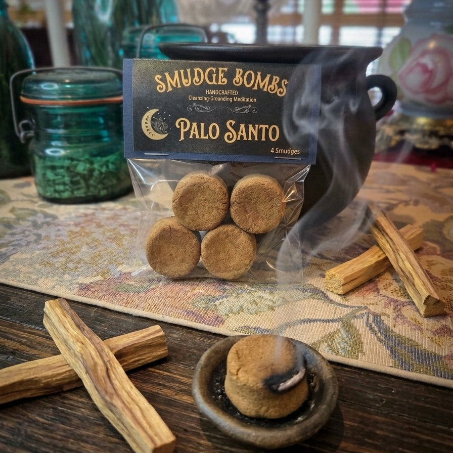 Handcrafted Peru Palo Santo Smudge Bombs – Sacred Space Cleansing, Energy Protection & Deep Meditation Smudge Bombs