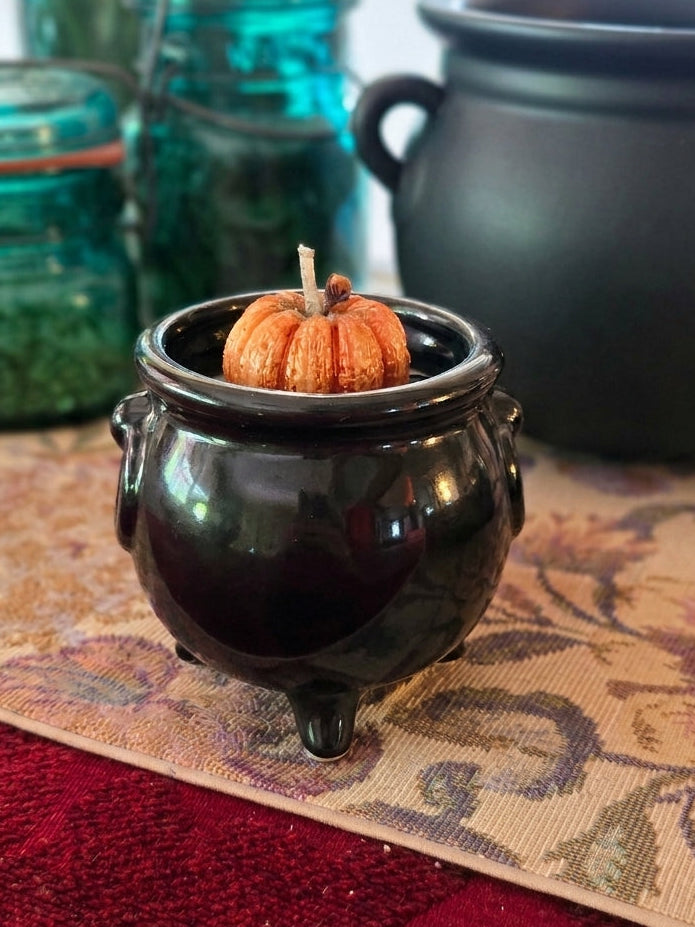 Hearth & Harvest | Cashmere Pumpkin Cauldron Protection Candle