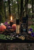 HAKATE Dark Ritual Perfume Crossroads Ritual Oil Dark Peach and Plum Peony Violet Leather and Deep Patchouli | Shadow Work Velvet Scent