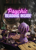 Psychic Reading Crystal Ball Candle Madame Leota Witch Decor