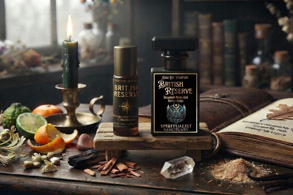 Ritual Perfume "British Reserve" Intentional Perfume Woody Citrus Fragrance Ritual Scent for Manifestation & Grounding Apothecary