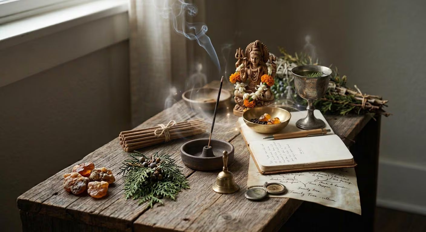 Sacred Temple Hand-Dipped Ritual Incense: Divinely Grounding Wood of the Gods