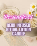 Customized Reiki-Infused Intention Ritual Candle Solid Perfume Soy Wax Energy Healing Candle Lotion Candle