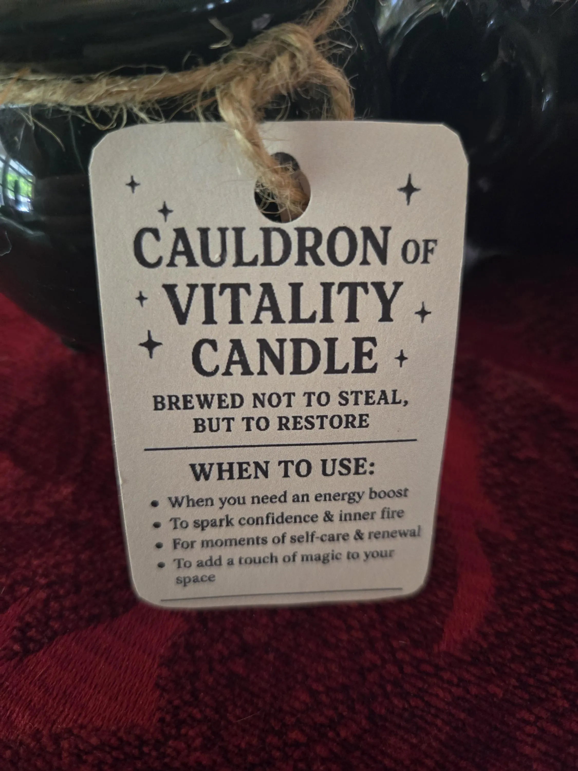 Hocus Pocus Inspired Cauldron of Vitality Ritual Candle | Energy Boost & Self-Care