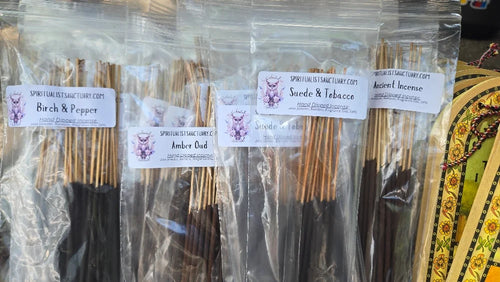 Amber Oud Hand-Dipped Incense  Grounding & Mystical Ritual Scent Incense Sticks