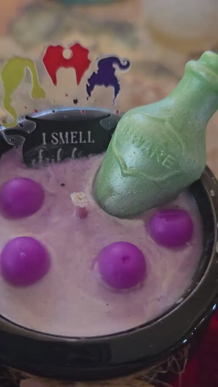 Hocus Pocus Inspired Cauldron of Vitality Ritual Candle | Energy Boost & Self-Care