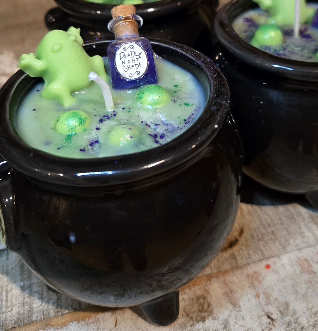 Sally’s Brew of Truth & Release Cauldron Candle | Shadow Work & Cord Cutting Intentional Soy Candle