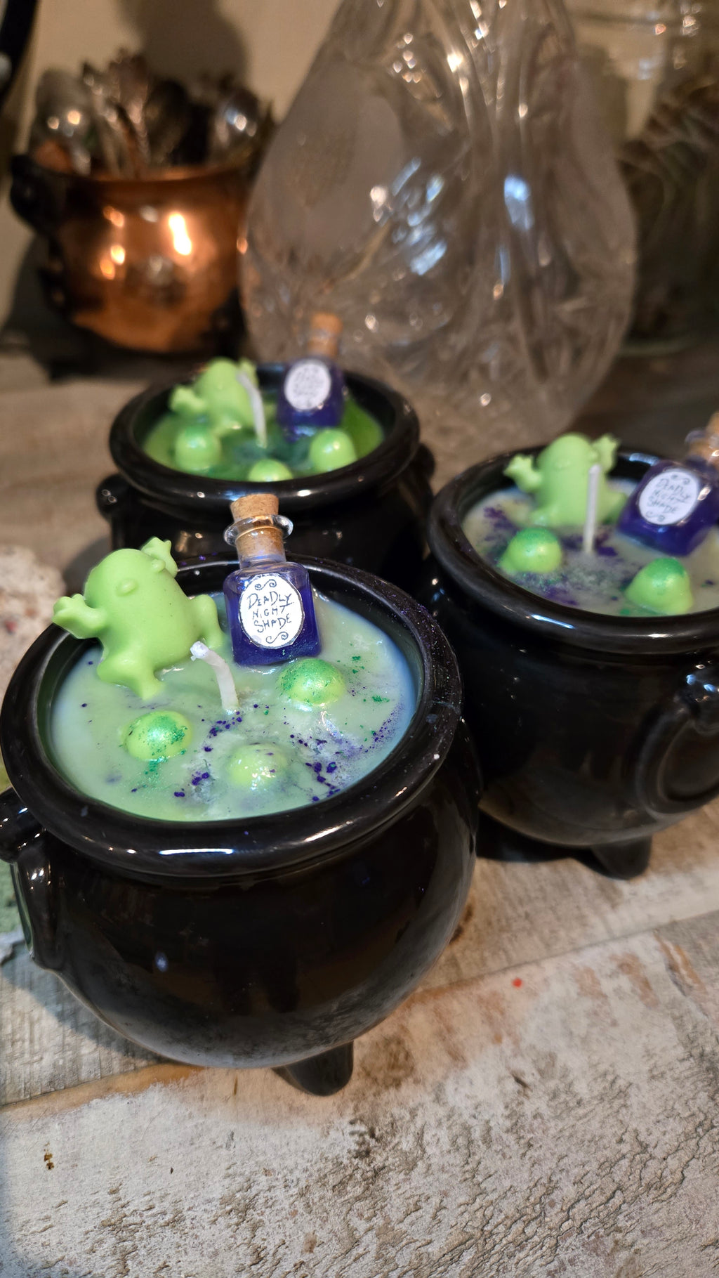Sally’s Brew of Truth & Release Cauldron Candle | Shadow Work & Cord Cutting Intentional Soy Candle