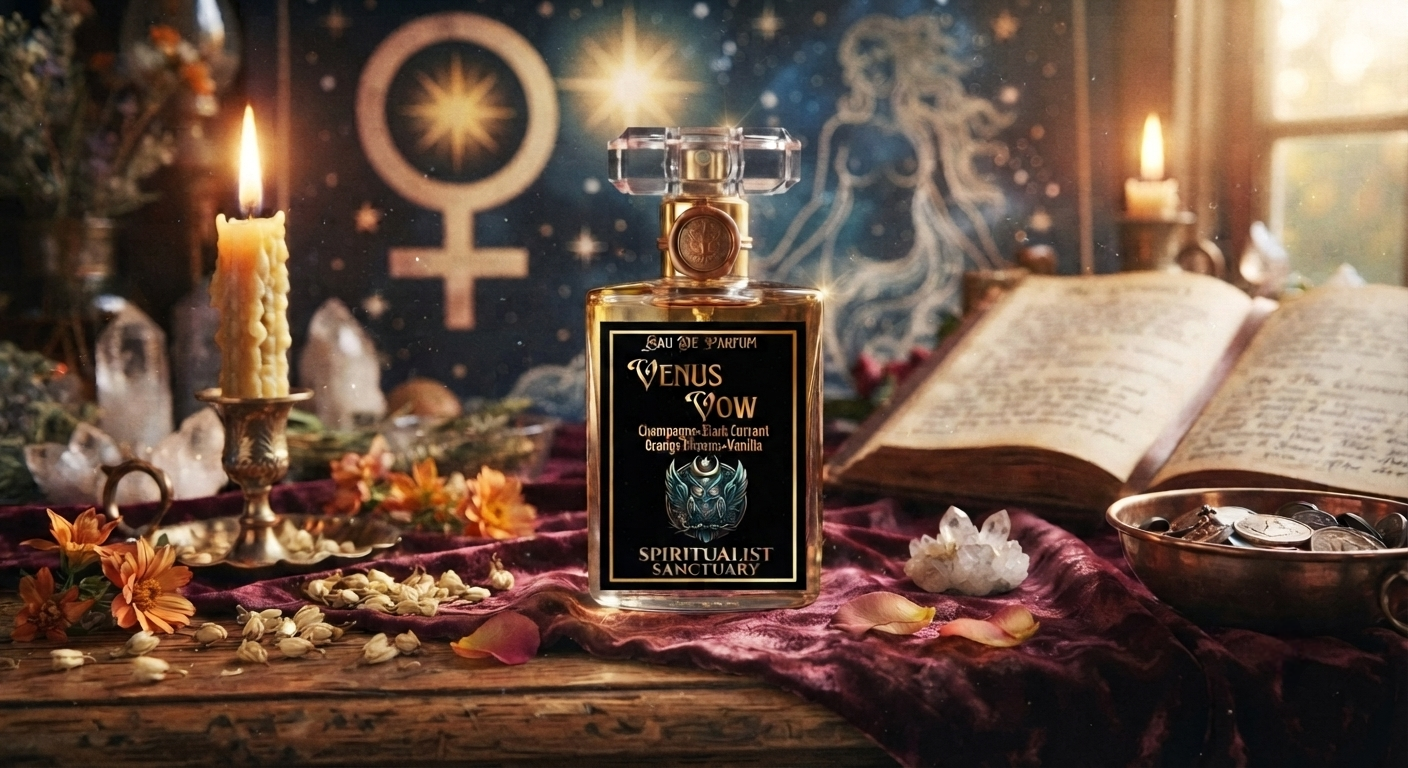 Venus Vow Luxury Ritual Perfume – Clean Champagne & Sugared Musk Manifestation Fragrance