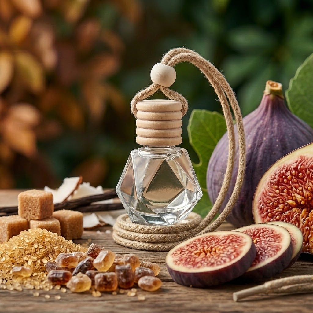 Brown Sugar & Fig Luxe Hanging Car Diffuser & Car Freshener
